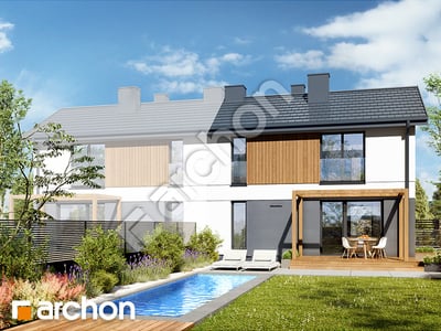 Проект дома ARCHON+ Дом в эверниях 4 (Б) вер.2 Вид 2