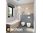 Проект будинку ARCHON+ Будинок в пепероміях 2 візуалізація ванни (візуалізація 3 від 2)