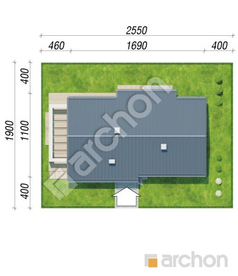 Проєкт будинку ARCHON+ Будинок в пепероміях 2 Ситуація