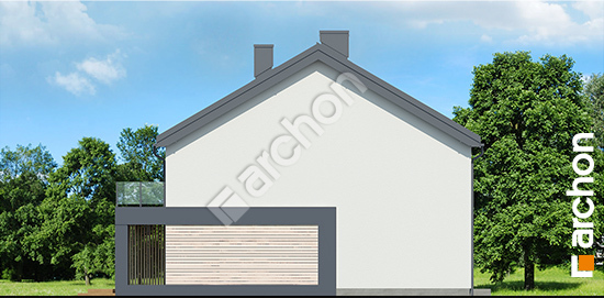 Боковой фасад Дом в фиалках 16 (Р2Б) вер.3