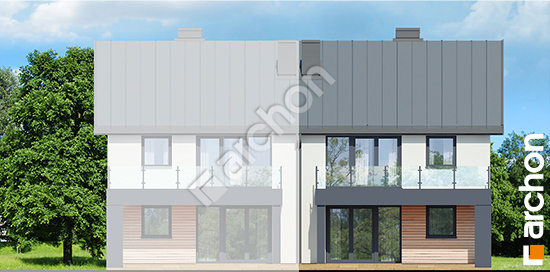 Дворовой фасад Дом в фиалках 16 (Р2Б) вер.3