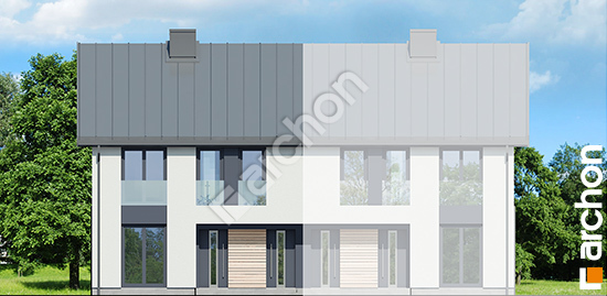 Передний фасад Дом в фиалках 16 (Р2Б) вер.3