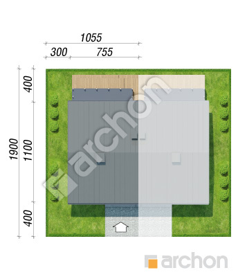 Проєкт будинку ARCHON+ Будинок в фіалках 16 (Р2Б) вер.3 Ситуація
