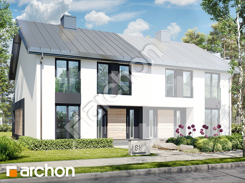 Проєкт будинку ARCHON+ Будинок в фіалках 16 (Р2Б) вер.3 Вид 1