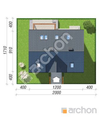 Проєкт будинку ARCHON+ Будинок в люцерні 9 Ситуація