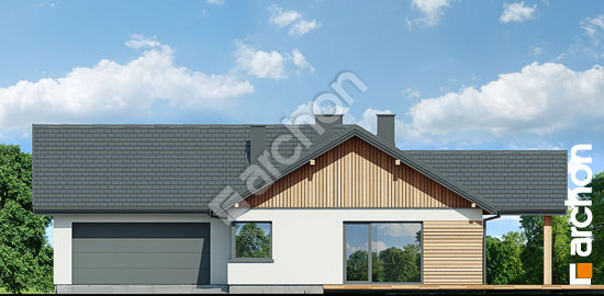 Передний фасад Дом в барбарисах 2 (Г2)