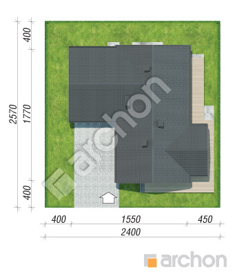 Проект дома ARCHON+ Дом в барбарисах 2 (Г2) Ситуація