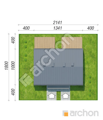 Проект дома ARCHON+ Дом в тунбергиях 3 (Р2) Ситуація