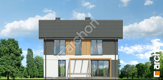 Дворовий фасад Будинок в еверніях 3