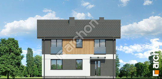 Передний фасад Дом в эверниях 3