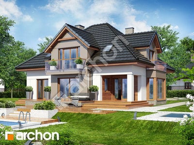 Проект дома ARCHON+ Дом в нагетках 2 (Н)  Вид 2
