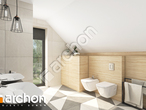 Проект будинку ARCHON+ Будинок яблонках 17 візуалізація ванни (візуалізація 3 від 2)