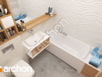 Проект дома ARCHON+ Дом в фиалках (Р2С) визуализация ванной (визуализация 3 вид 4)