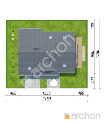 Проект дома ARCHON+ Дом в айдаредах 10 Ситуація