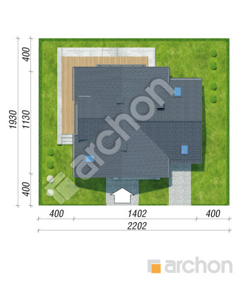 Проект дома ARCHON+ Дом в рододендронах 27 Ситуація