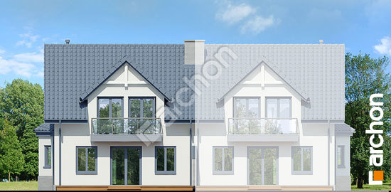 Дворовой фасад Дом в клематисах 2 вер.3