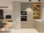 Проект дома ARCHON+ Дом в коручках 4 визуализация кухни 1 вид 2