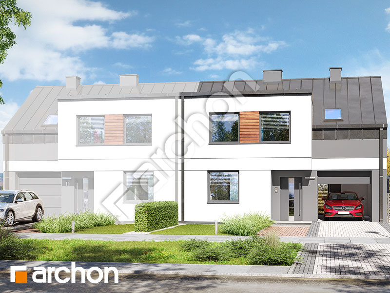 Проект будинку ARCHON+ Будинок в полині 2 (Б) Вид 1