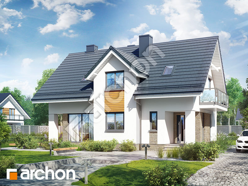 Проект будинку ARCHON+ Будинок в цинобрувках (П) Вид 1