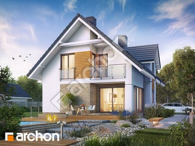Проект будинку ARCHON+ Будинок в цинобрувках (П) Вид 2