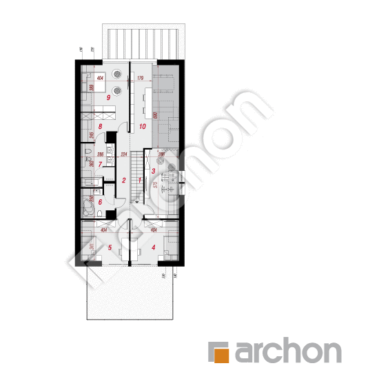 Проект будинку ARCHON+ Будинок в агапантах 2 (Г2) План мансандри