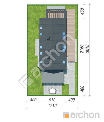 Проект дома ARCHON+ Дом в агапантах 2 (Г2) Ситуація
