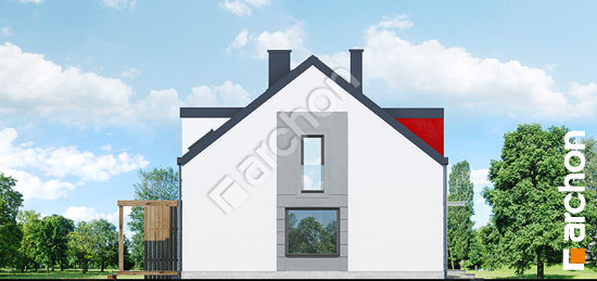 Бочний фасад Будинок в цикламенах 5 (Б) вер. 2