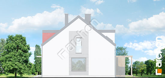 Боковой фасад Дом в цикламенах 5 (Б) вер. 2