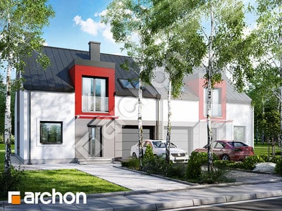 Проєкт будинку ARCHON+ Будинок в цикламенах 5 (Б) вер. 2