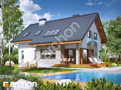 Проект дома ARCHON+ Дом в бровниках 3 