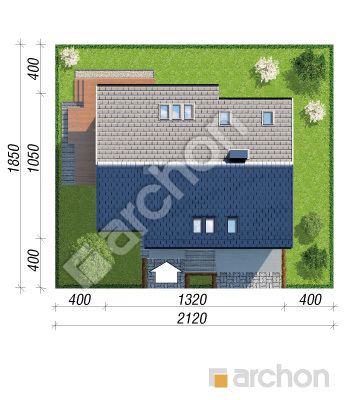 Проект дома ARCHON+ Дом в бровниках 3 Ситуація