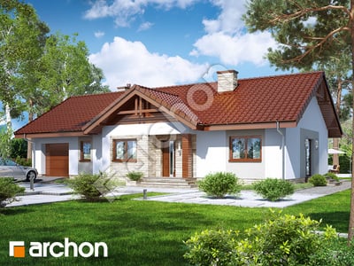 Проект дома ARCHON+ Дом в лещиновнике 3 