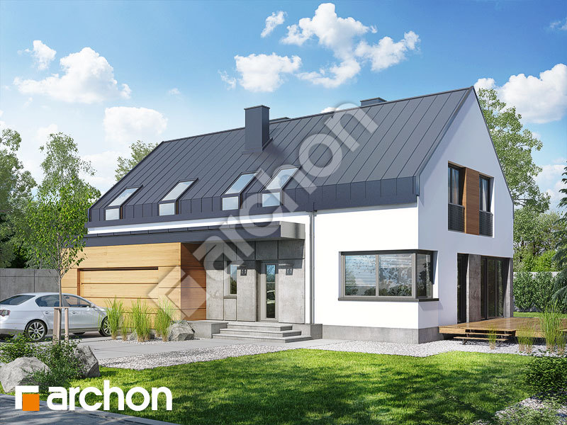 Проект будинку ARCHON+ Будинок в айдаредах (Г2) вер.2 стилізація 3