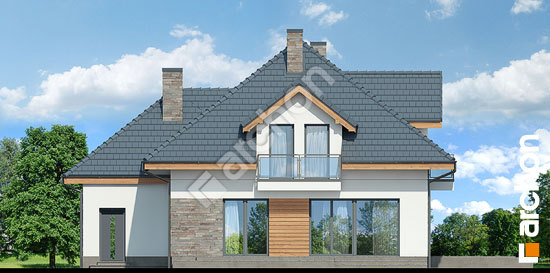 Дворовой фасад Дом в сансевиериях (Г2)