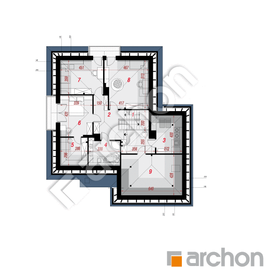 Проект будинку ARCHON+ Будинок в сансев'єріях (Г2) План мансандри