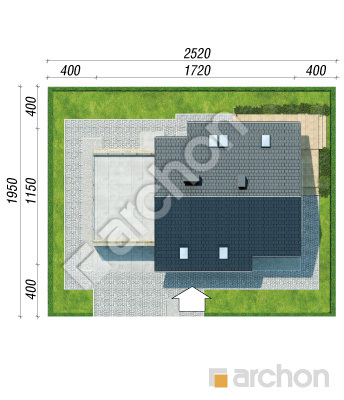 Проект дома ARCHON+ Дом в глостерах (Г2) Ситуація