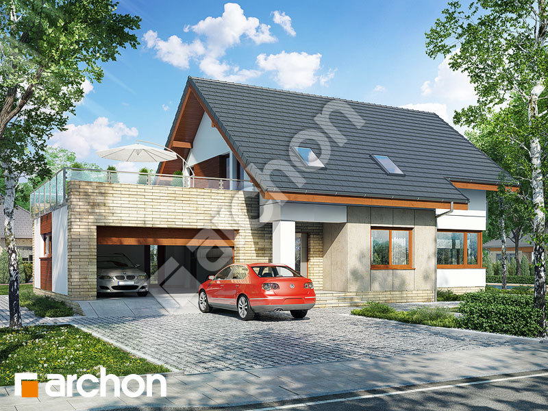 Проект дома ARCHON+ Дом в глостерах (Г2) Вид 1