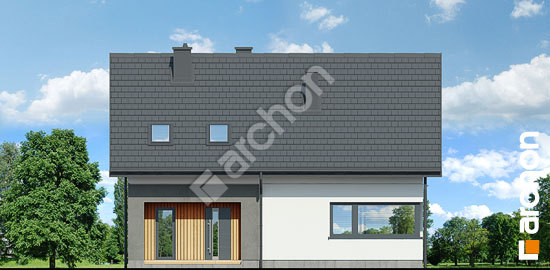 Передний фасад Дом в малиновках 22