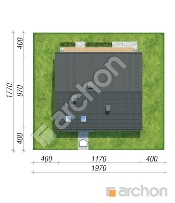 Проект дома ARCHON+ Дом в малиновках 22 Ситуація