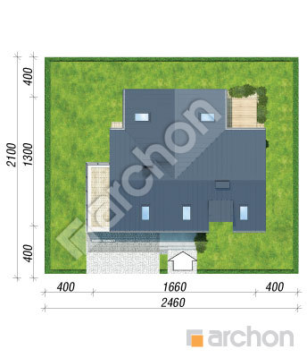 Проект дома ARCHON+ Дом в ельстарах (Г2) Ситуація