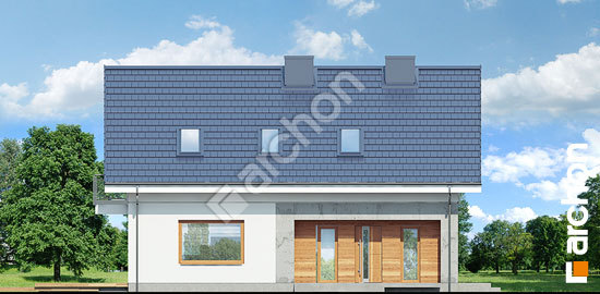 Передній фасад Будинок в сніжноягідниках