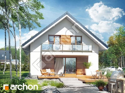 Проект дома ARCHON+ Дом в снежноягодниках Вид 2