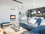 Проект дома ARCHON+ Дом в анабеллях дневная зона (визуализация 1 вид 5)