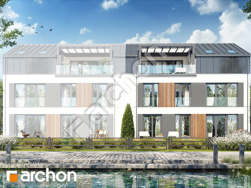 Проект дома ARCHON+ Дом в халезиях 6 (Р2Б) вер.2 Вид 1