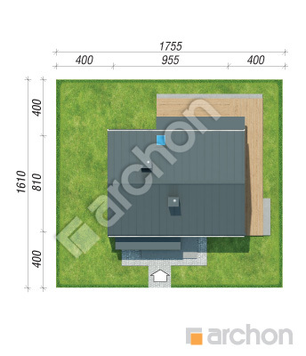 Проект дома ARCHON+ Дом в хлорофитуме 27 Ситуація