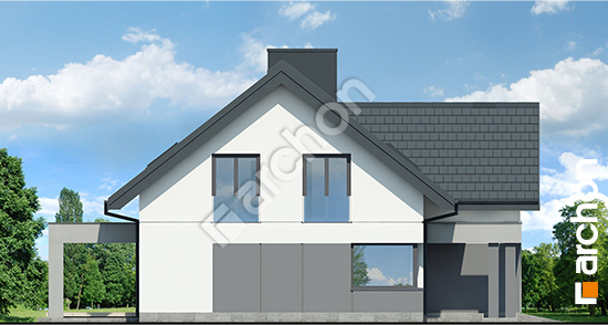 Боковой фасад Дом в гречке (Г2)