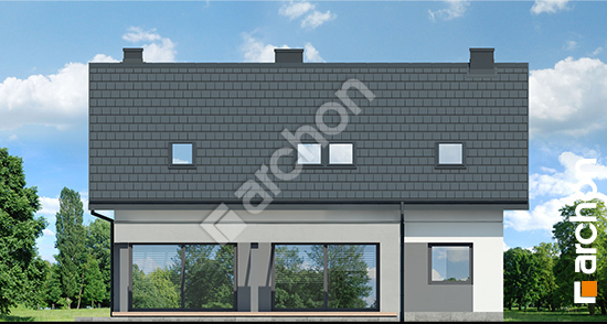 Дворовой фасад Дом в гречке (Г2)