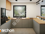 Проект будинку ARCHON+ Будинок в гречці (Г2) візуалізація кухні 1 від 3