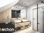 Проект будинку ARCHON+ Будинок в гречці (Г2) візуалізація ванни (візуалізація 3 від 2)
