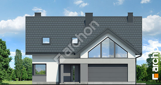 Передний фасад Дом в гречке (Г2)